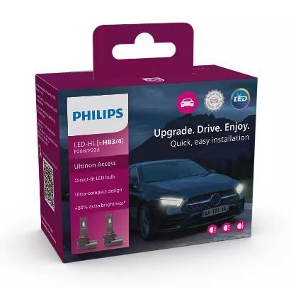 Лампи світлодіодні PHILIPS HB3/HB4 11005U2500CX Ultinon Access +80% 12V